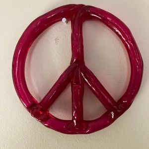Vintage 1960’s Acrylic Peace Sign